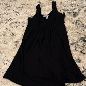 Black Sleeveless Babydoll Mini Dress